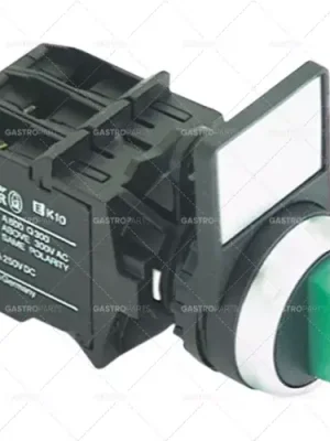 otočný spínač zelený kompletní ø 22,5 mm Sezónní Sleva
