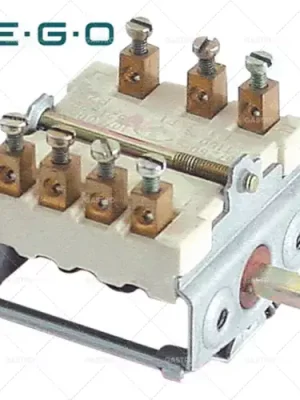 Cenový Hit provozní spínač 5 provozních poloh 1NO/2CO sekvence 0-1-2-3-4 16A hřídel ø 6x4,6mm