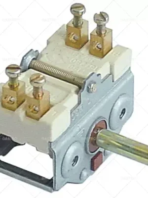 Výprodej Vačkových spínačů 2 polohy 2NO Spínací sled 0-1 16A osy o 6x4,6mm hřídel délka 23 mm
