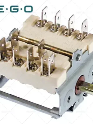 Časově Omezené Spínače 2 vypínač pozice spínací sekvence 0-1 4NO 16A osy o 6x4,6mm hřídel délka 23mm