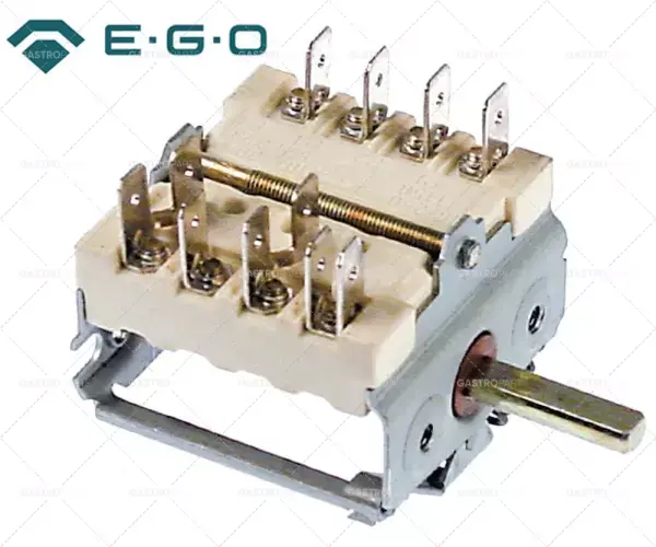 Časově Omezené Spínače 2 vypínač pozice spínací sekvence 0-1 4NO 16A osy o 6x4,6mm hřídel délka 23mm