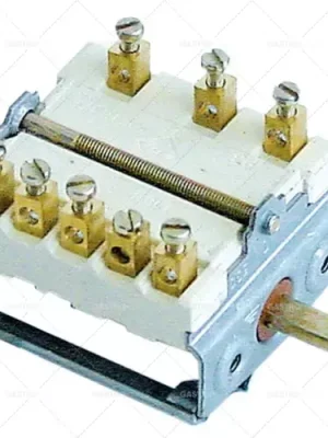 provozní spínač 3 provozní polohy 2NO/1CO sekvence 0-1-2 16A hřídel ø 6x4,6mm hřídel L 23mm Nová Kolekce