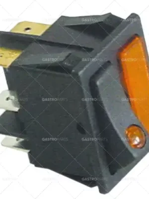 Kolébkový rozměr 30x22mm svítí oranžová / oranžová 1Z / lampa 250V 16A Nízká Cena