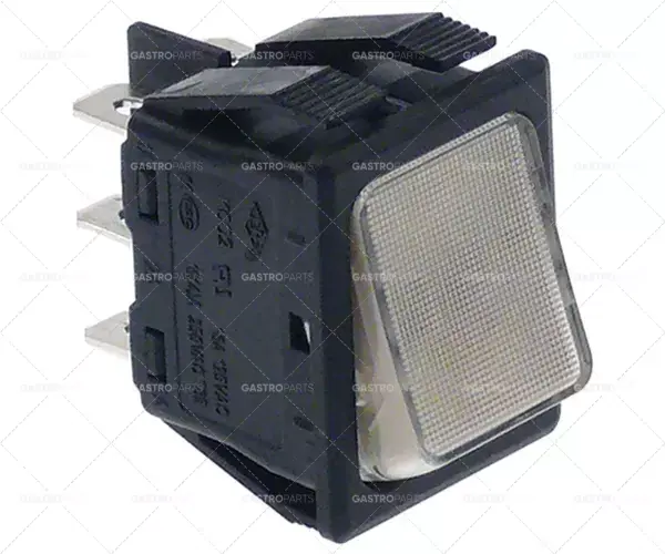 Nejlepší Volba kolébkový spínač montážní rozměry 30x22mm bílá 2CO 250V 16A osvětlený