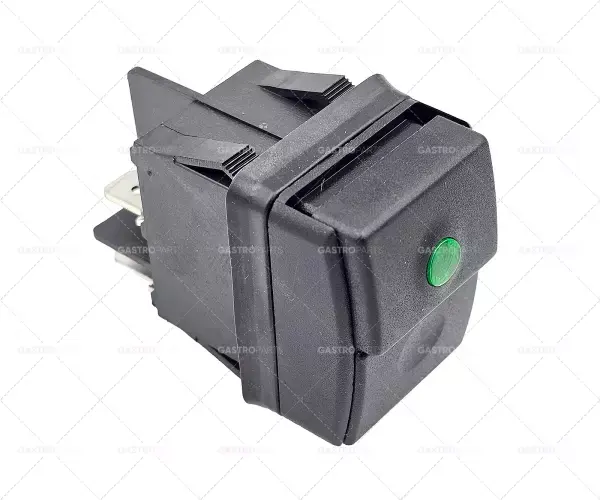 Expresní Doručení Tlačítko rozměr 30x22mm zelený 2NO 250V 12A Připojení Plochý konektor 6,3mm