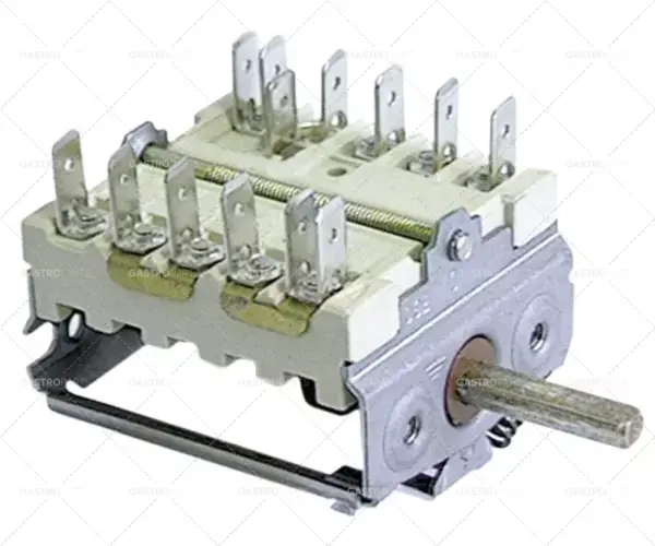 provozní spínač 8 provozních poloh 7NO sekvence 0-1-2-3-4-5-6-7 16A hřídel ø 6x4,6mm Cenový Hit