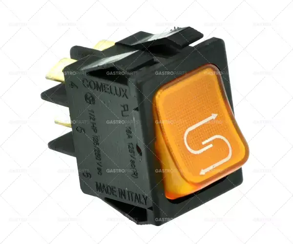 Novinka Kolébkový rozměr 30x22mm oranžové 2NO 250V 16A osvětlené regeneraci