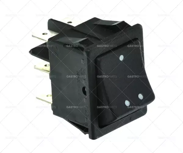Kolébkový rozměr 30x22mm černé západky konektoru 2CO 250V 16A I-II 6,3mm Oblíbený
