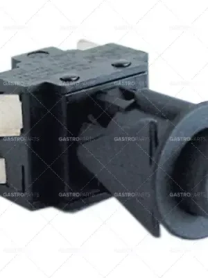 tlačítkový spínač, montážní ø 16mm černá 2CO 250V 16A připojení vnější faston 6,3mm krytí IP40 Cenová Bomba