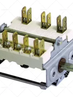 provozní spínač 5 provozních poloh 2NO/1CO sekvence 0-4-3-2-1 16A hřídel ø 6x4,6mm Vysoce Kvalitní