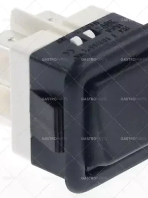 Tovární Cena kolébkový spínač montážní rozměr 27,8x25mm 250V 16A 2co samec 6,3mm čtverec černý