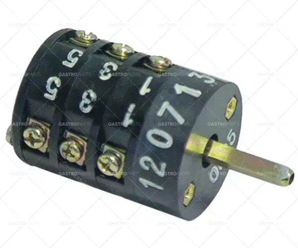 otočný spínač 4 0-1-2-3 sady kontaktů 6 typ CS0178766 400V 20A hřídel ø 5x5mm hřídel D 25mm Akce