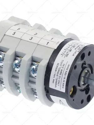 Otočný přepínač polohách 3 0-1-2 Kontaktní věty 6 Type CS0168378 600V 16A osy o 5x5mm Zlevněný