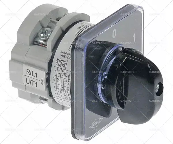 otočný spínač 2 0-1 sady kontaktů 2 typ CA0120002 380V 12A hřídel ø 5x5mm hřídel D 23mm Výhodná Nabídka
