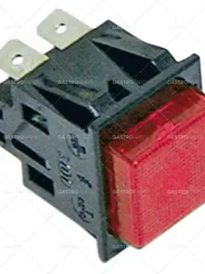 Kup Teď rozměr tlačítka 27,2x22,2mm 250V 16A 2no samec 6,3mm čtvercový červený