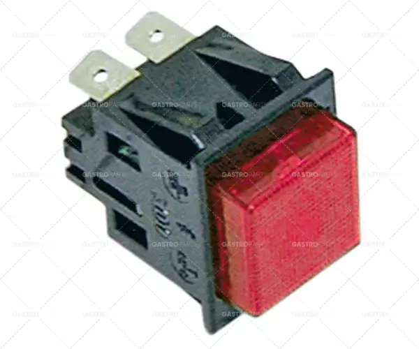 Kup Teď rozměr tlačítka 27,2x22,2mm 250V 16A 2no samec 6,3mm čtvercový červený