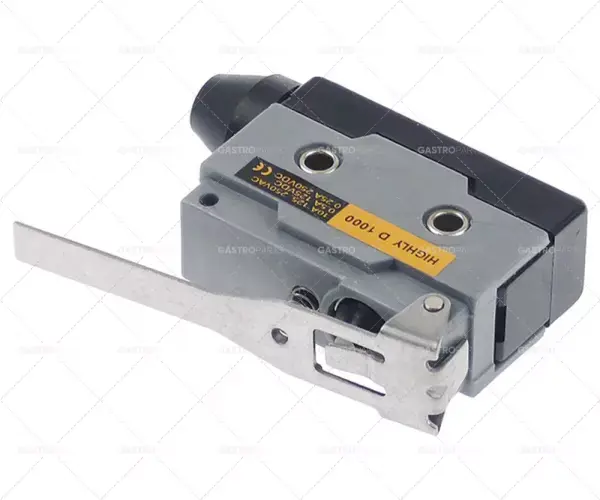 mikrospínač s páčkou 250V 10A 1CO připojení šroubová svorka L 54mm L1 61mm Zlevněný