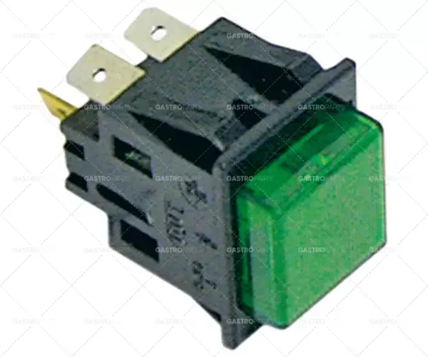 Akční Cena rozměr tlačítka 27,2x22,2mm 250V 16A 2no samec 6,3mm čtverec zelený
