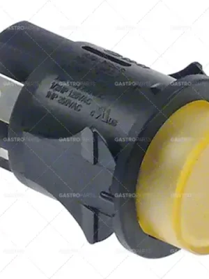 Pouze Dnes Tlačítko Instalace o 25 mm žlutá 2NO 250V 16A osvětlené 6.3mm západky konektoru