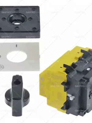 Aktuální otočný spínač 2 0-1 sady kontaktů 4 typ SE323004R 690V 40A hřídel ø 6x4,6mm čtyřhranný