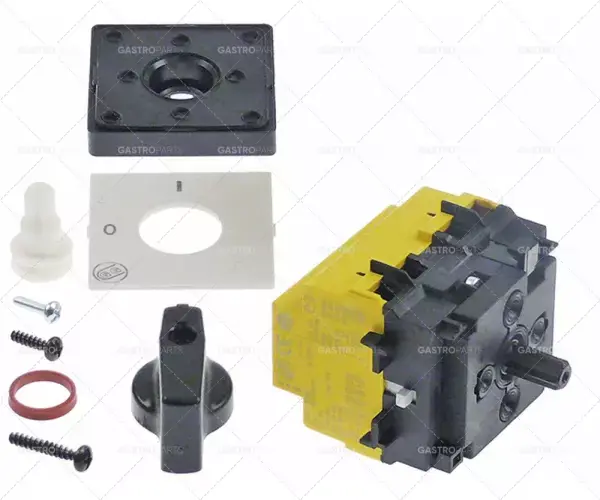 Aktuální otočný spínač 2 0-1 sady kontaktů 4 typ SE323004R 690V 40A hřídel ø 6x4,6mm čtyřhranný