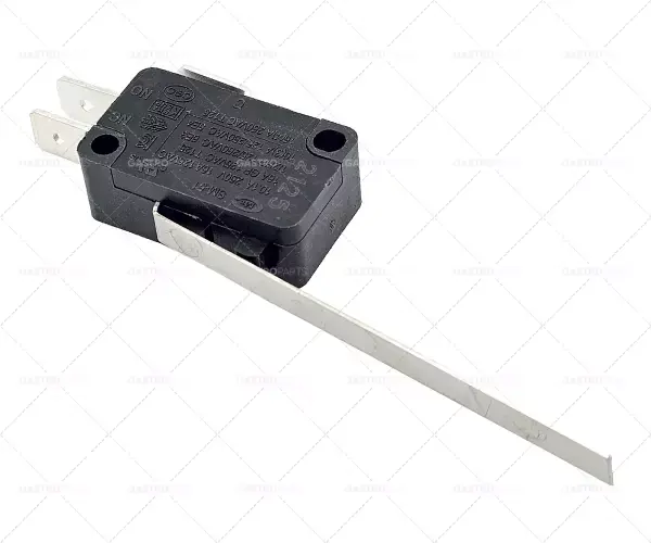 Mikrospínač s páčkou 250V 16A 1CO Spojení plochý konektor 6,3 mm L 29 mm 67mm L1 Aktuální