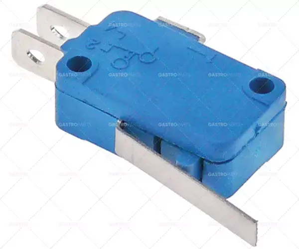 Vysoce Kvalitní mikrospínač s páčkou 250V 16A 1CO připojení samec faston 6,3mm L 29mm L1 33mm