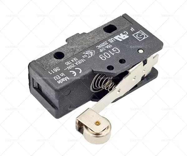 mikrospínač s rukojetí se spínačem 250V 16A 1CO připojení pájení L 48mm L1 39mm Kup Teď