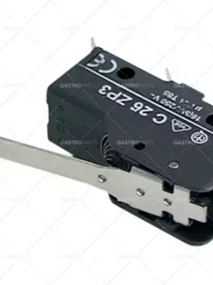 mikrospínač s pákou 250V 16A 1CO připojení vnější faston 6,3mm L 49mm L1 54mm Hit Sezóny