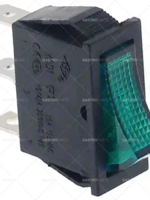 Objednat Nyní kolébkový spínač montážní rozměry 30x11mm zelená 1NO/indikátor 24V 16A
