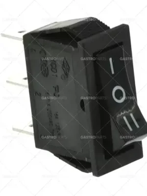Časově Omezené Kolébkový rozměr 30x11mm černá 1CO 250V 16A I O II konektor 6,3mm jazýčky
