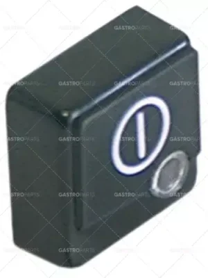 Akce rozměr tlačítka 23x23mm symbol hlavního vypínače černá