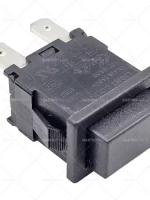 Kup Teď Tlačítko rozměr 19x13mm černá 1NO 250V 16A Připojení plochá zástrčka 4,8 mm