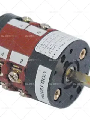 otočný spínač 3 0-1-2 sady kontaktů 4 typ CS0168505 400V 16A hřídel ø 5x5mm hřídel D 23mm Sleva