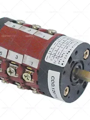 otočný spínač 5 0-1-2-3-4 sady kontaktů 6 typ CS0168359 400V 16A hřídel ø 5x5mm hřídel L 23mm Vrácení Zdarma