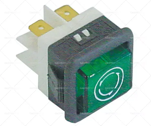 Akce montážní rozměry kontrolky 27,8x25mm zelená 24V připojení samec faston 6,3mm