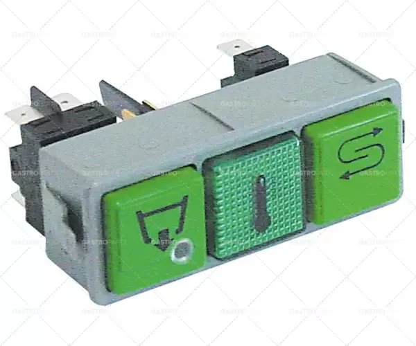 kombinace spínačů s momentovým ovládáním montážní rozměry 28,5x77,5mm zelená Značkový