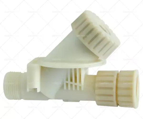 Ověřený přívodní filtr , závit 3/4" et - 3/4" it celková délka 122mm plast dn19