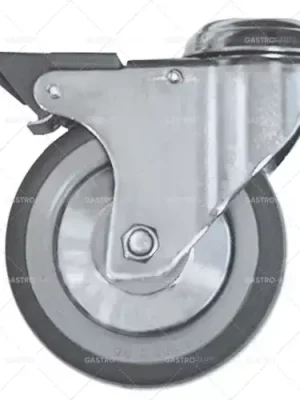 Vysoce Kvalitní otočné kolečko s otočnou brzdou ø 100 mm otvor pro šroub ø 12 mm pouzdro SS nosnost 80 kg