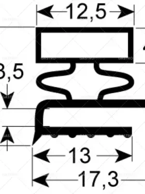 těsnění pro chladicí zařízení 9140 š 305 mm d 385 mm vnější rozměr Zlevněný
