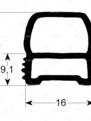 Bezpečná Platba těsnění dveří 2447 délka 1321 mm šířka 777 mm