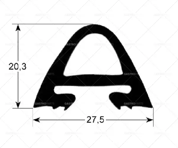 Nakupujte Hned profil těsnění trouby 2530 Š 720 mm D 1410 mm vnější rozměr Množství 1 20 x 2/1