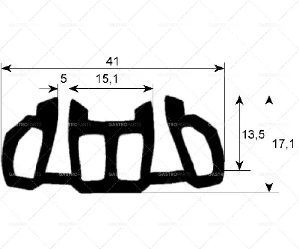 profil těsnění trouby 1841 obvod 2200mm Množství 1 Nejlepší Cena