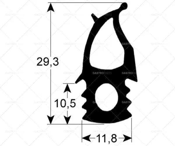 Levný Dveře pásek 2760 B 480 mm L 755 mm vnější Steckmaß jednotka 1 vhodný pro ELECTROLUX