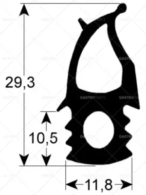 Dveře pásek 2760 B 480 mm L 1460 mm vnější Steckmaß jednotka 1 vhodný pro ELECTROLUX Must-Have