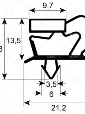 chladicí těsnění 9048 délka 1580mm šířka 660mm velikost podle klínu Akční Nabídka