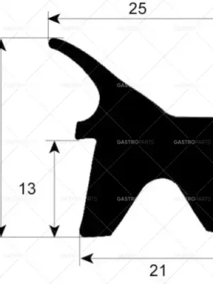 profil těsnění dveří 2402 délka 425 mm šířka 385 mm vnější rozměr Omezená Nabídka