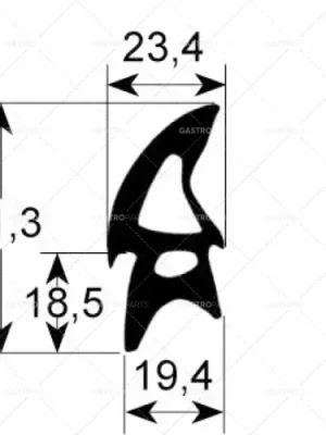těsnění dveří 2460 dlouhé 4560 mm Aktuální