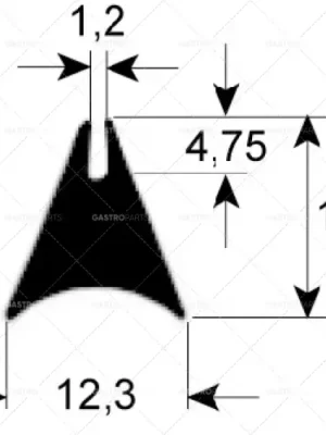 Hit Sezóny profil těsnění trouby 1620 L 1800mm Množství 1