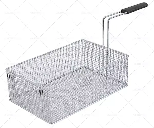 fritovací koš d1 370mm š1 240mm v1 120mm d2 230mm v2 232mm h3 232mm chromovaná ocel Expresní Doručení
